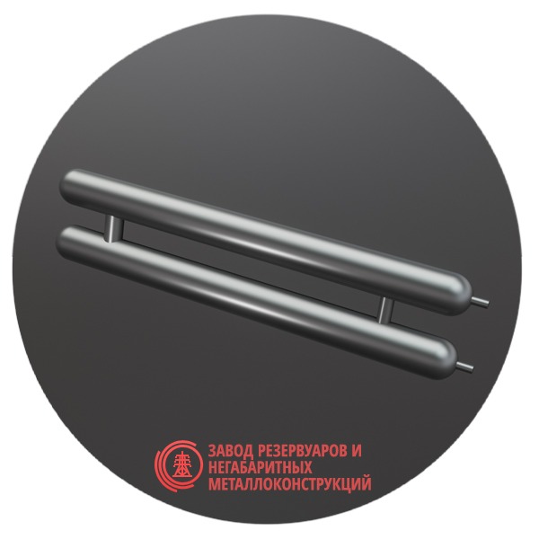 Регистры отопления двухрядные РСЭ-2x48x2.0-9000 мм
