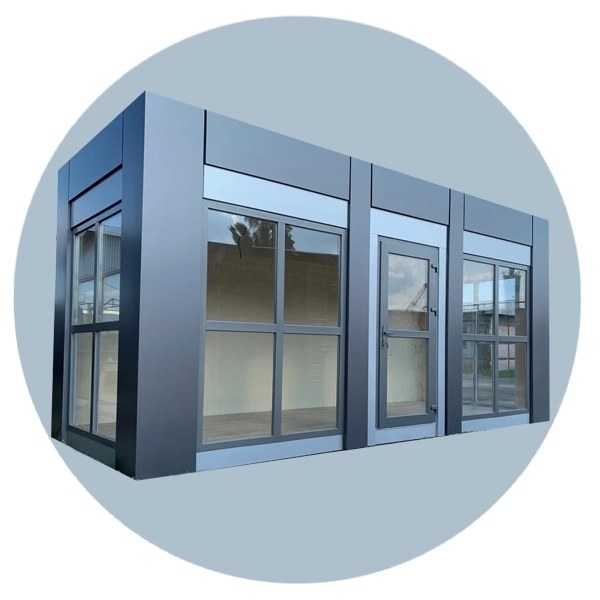 Торговый павильон с рекламным коробом 6000х2400 мм