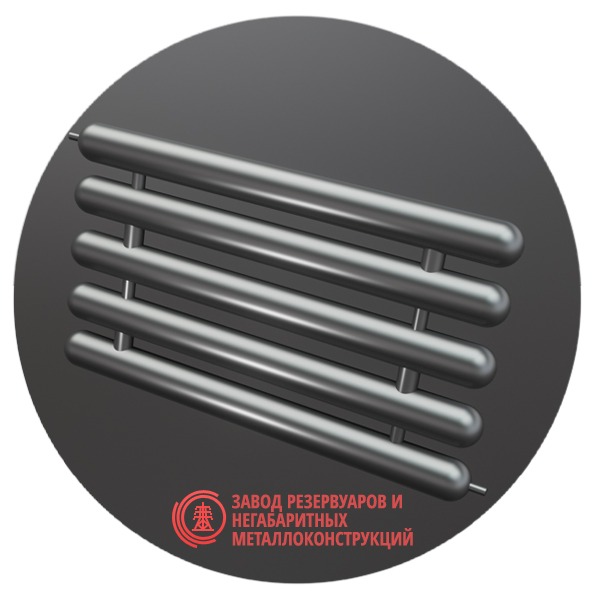 Регистры отопления пятирядные РСЭ-5x57x2.0-11000 мм