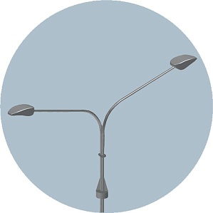 Консольный кронштейн двухрожковый К4-1,5-1,0-0-1