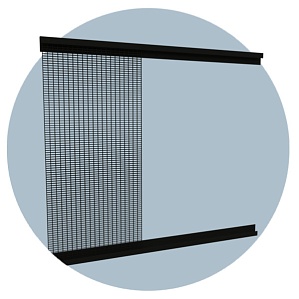 Решётка пулерассеивающая откатная