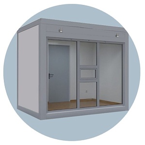 Торговый павильон с рекламным коробом 3000х2400 мм